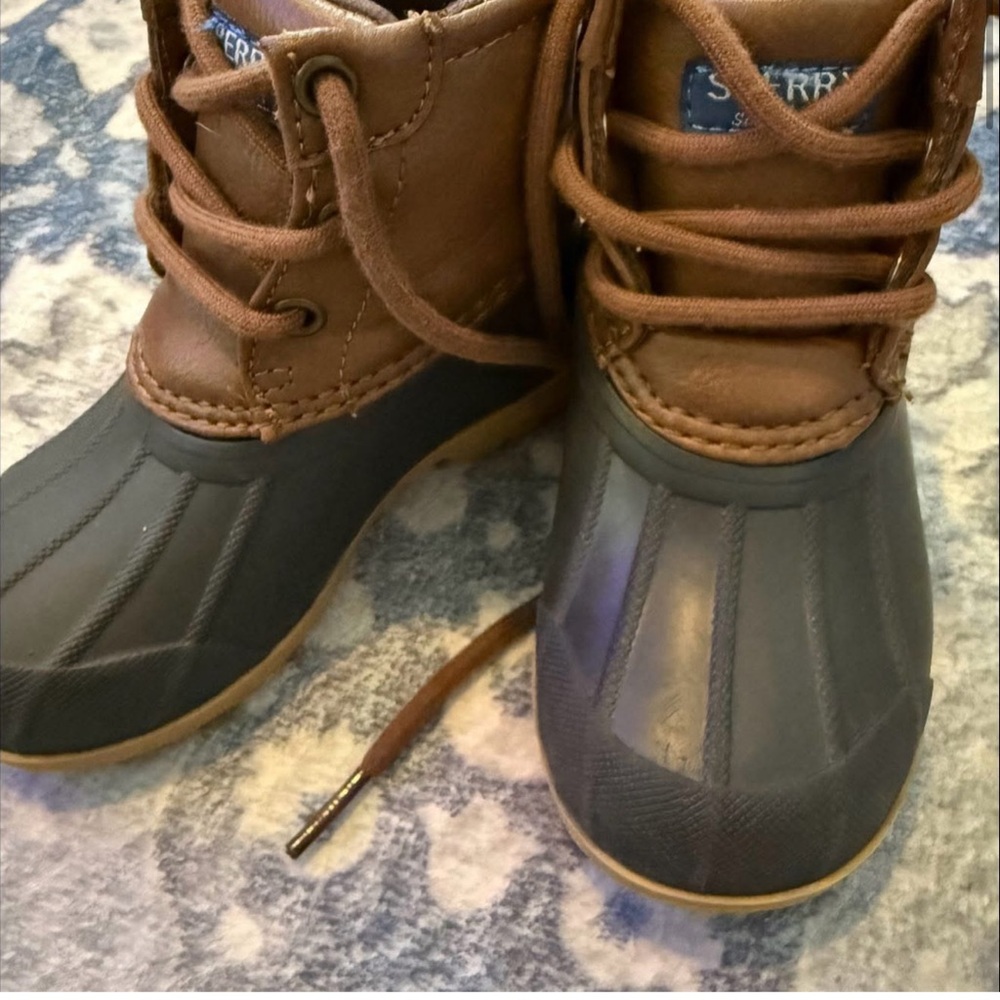 Sperry Brown and Black All-Weather Boots